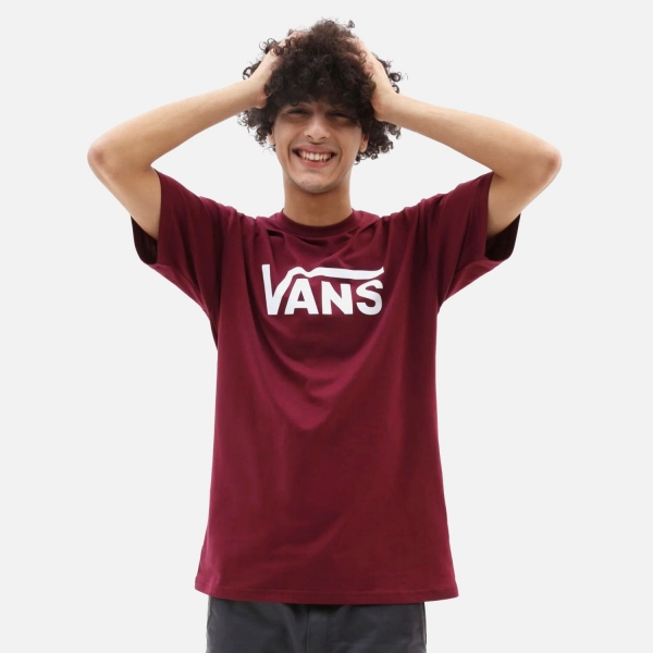 Vans VANS CLASSIC Unisex Bordo Tişört - VN000GGGZ281