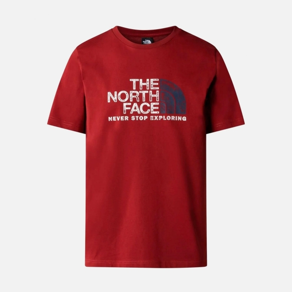 The North Face S/S Rust 2 Tee Erkek Kiremit Tişört - NF0A87NWPOJ1