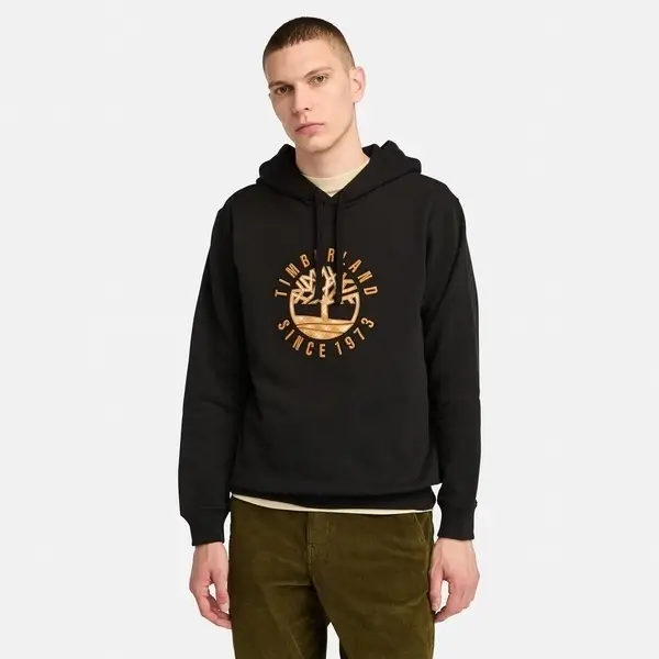 Timberland Holiday Graphic Erkek Siyah Sweatshirt - TB0A6VGT0011