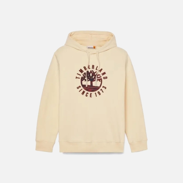 Timberland Holiday Graphic Erkek Krem Sweatshirt - TB0A6VGTEFL1