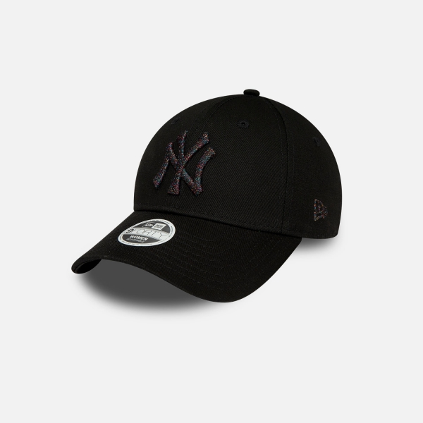 New Era New York Yankees Metallic Logo 9Forty Kadın Siyah Şapka - 60435260