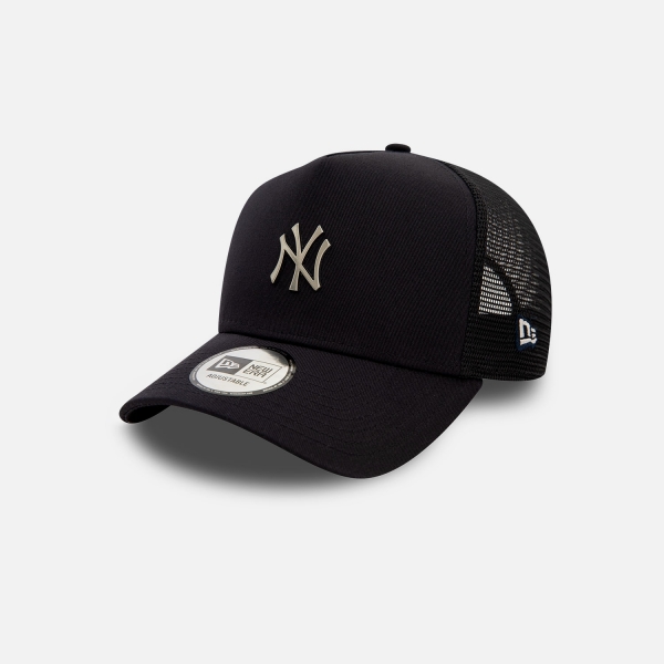 New Era New York Yankees Metallic Trucker Unisex Siyah Şapka - 60565182