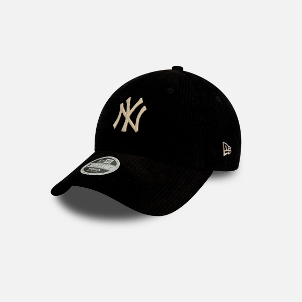 New Era New York Yankees Cord 9Forty Kadın Siyah Şapka - 60565251