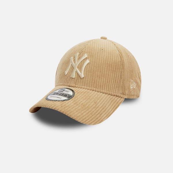 New Era New York Yankees Cord 9Forty Unisex Bej Şapka - 60565329