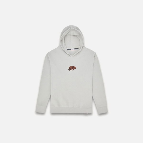 WWF Market Bozayı SuperSoft Unisex Gri Kapüşonlu Sweatshirt - HOD-30XX