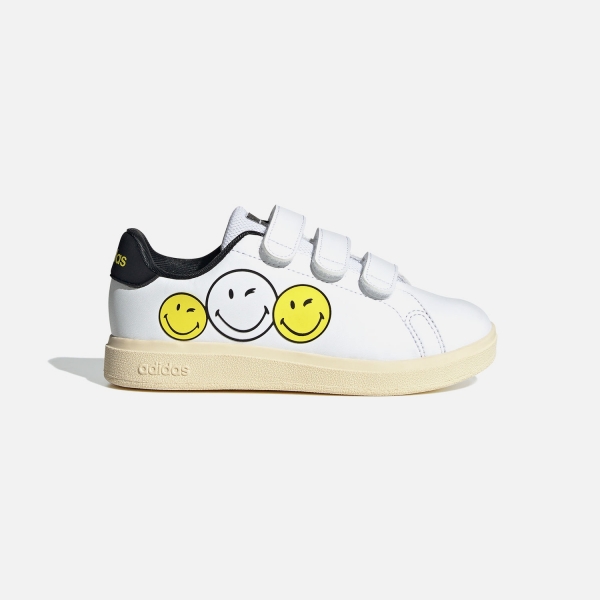 Adidas Advantage Smiley Cf Unisex Çocuk Beyaz Spor Ayakkabı - IH6251