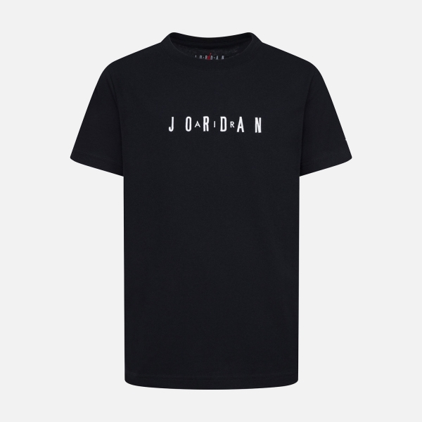 Jordan Kids Jordan Mj Wordmark Emb Crew Unisex Çocuk Siyah Tişört - 95D634-023