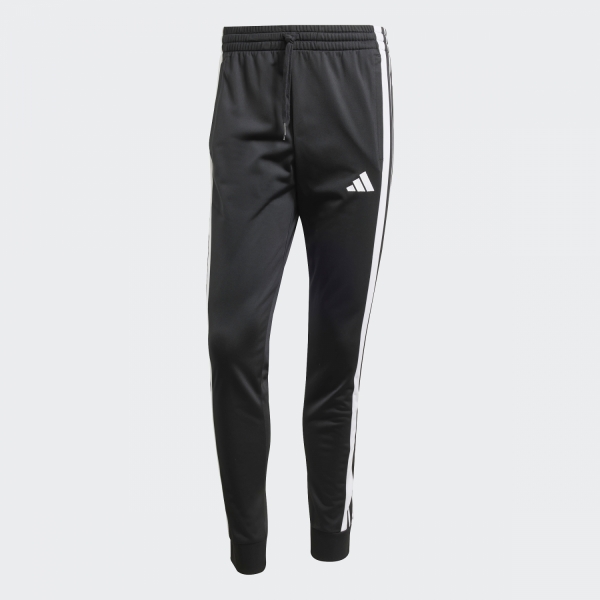 Adidas 3-Stripes Tricot Regular Fit Lifestyle Erkek Siyah Eşofman Altı - JI8830